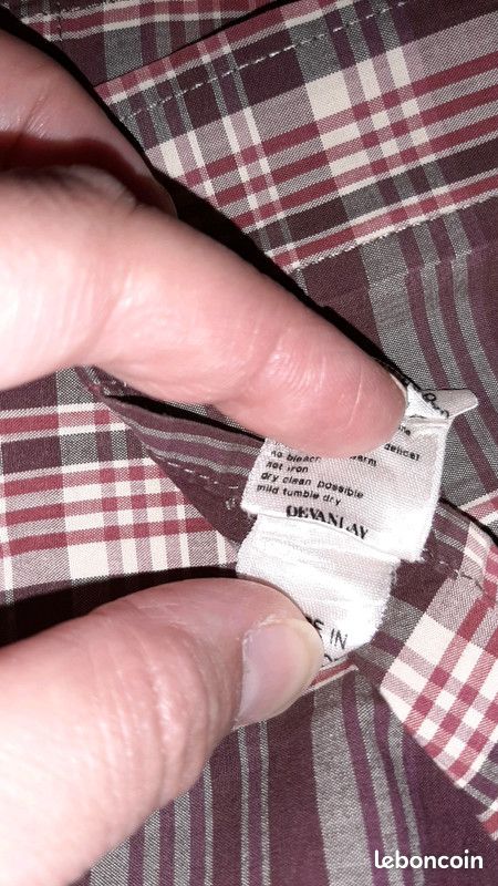 Chemise Lacoste Taille 40 Etiquette d authenticite devanlay (image 4)