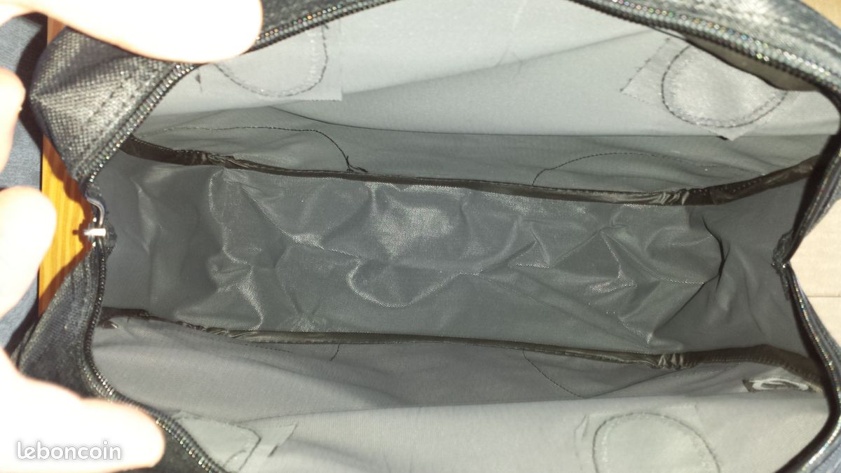 Sac cabas noir en polyester (image 5)