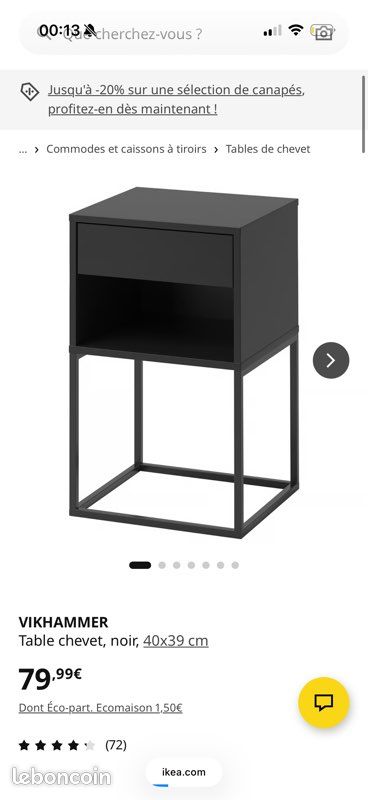 2 tables de chevet (image 1)