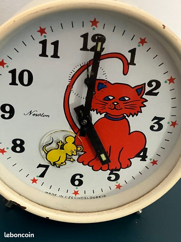 Réveil Mécanique En Forme De Fer à Cheval à Remonter Manuellement - Horloge Vintage En Métal - Pour Table Et Ordinateur Portable - Décoration De La Maison