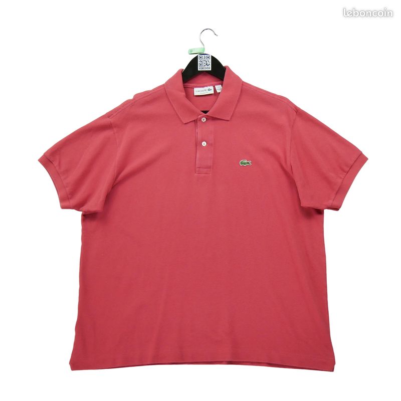 Lacoste Polo manches courtes Homme Taille 2XL Corail #QWE0494
