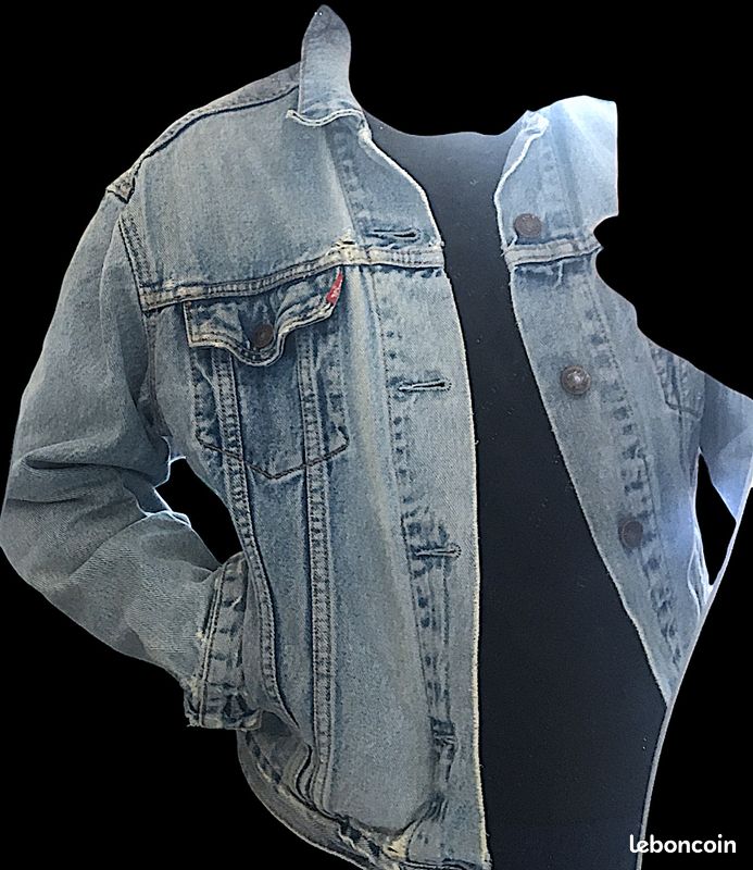 Veste Levi’s Trucker Vintage 80/90 - Patchs The Clash - Taille XL