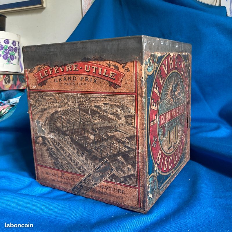 Ancienne Boite Tôle Lithographiée Roulette Jeu Course