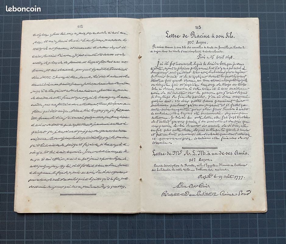 Trois livrets anciens en police manuscrite : leçons numéros 25 à 100 (image 10)
