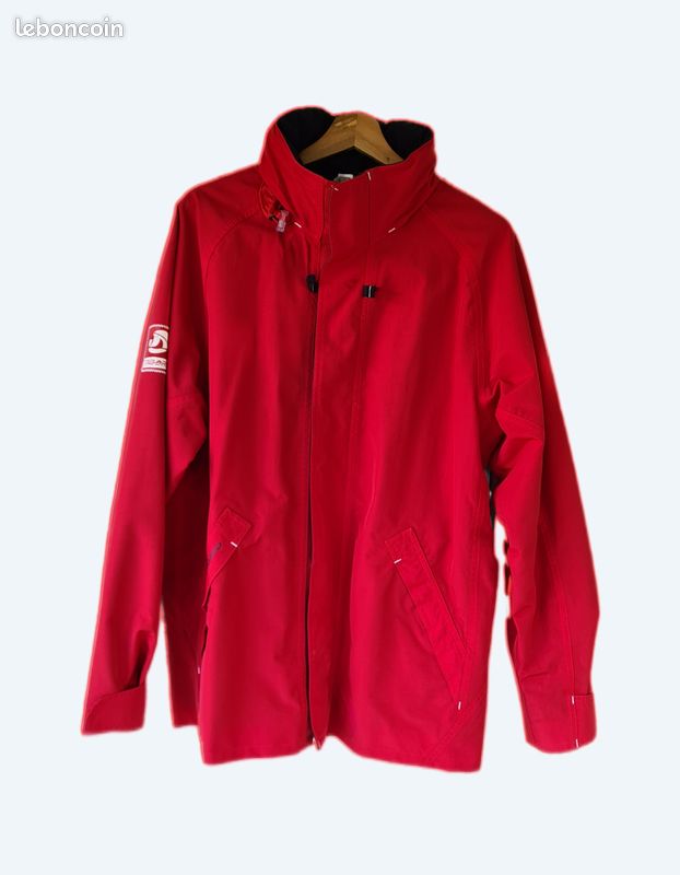 Veste Coupe-Vent ASRV Quart Zip Homme - Taille L Rouge - Neuve Avec Étiquettes