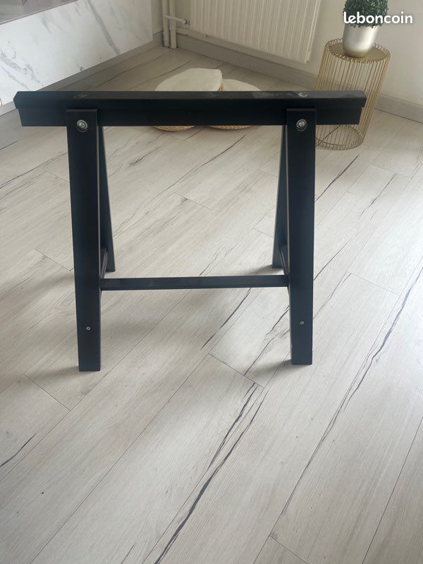 Tréteau bois marron foncée (image 1)