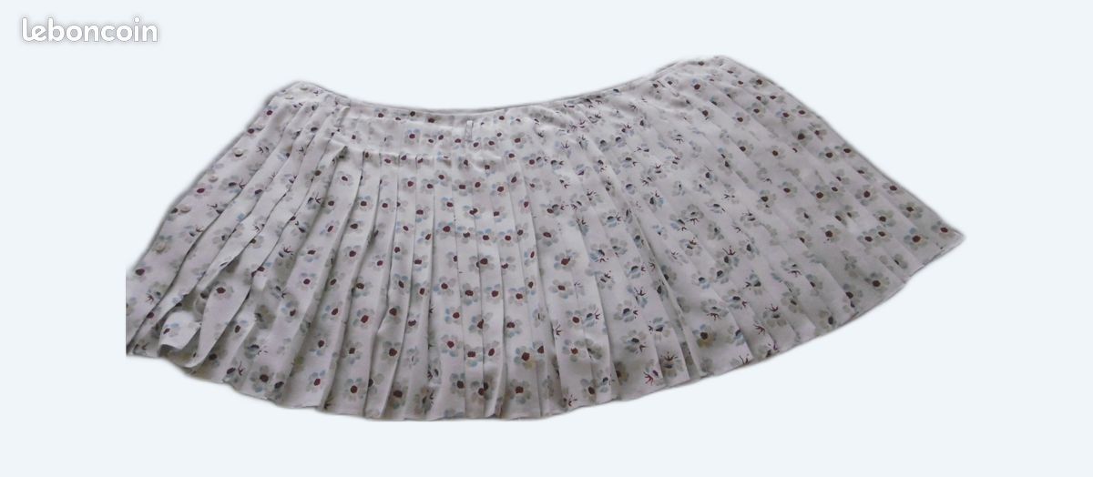 Jupe Cacharel Ivoire Taille 6 (M) - Longueur Genou, Style A-Line, Occasion Très Bon état