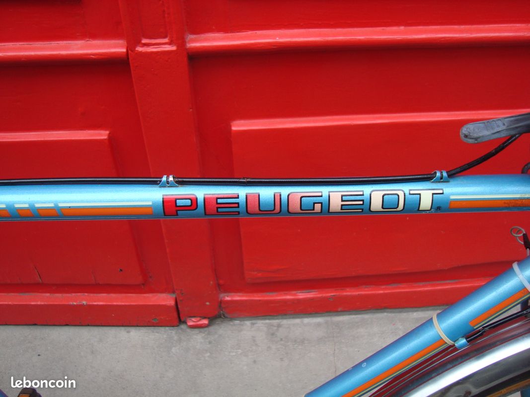 Vélo Porteur de ville Spécial CNC double porte bagages 1965 Bleu 3 vitesses au cadre, Cadre M T56 avec les roues en 650 x 35 B (roues de randonneuse) assez léger 12 kgs. Pneus Michelin World Tour (image 14)