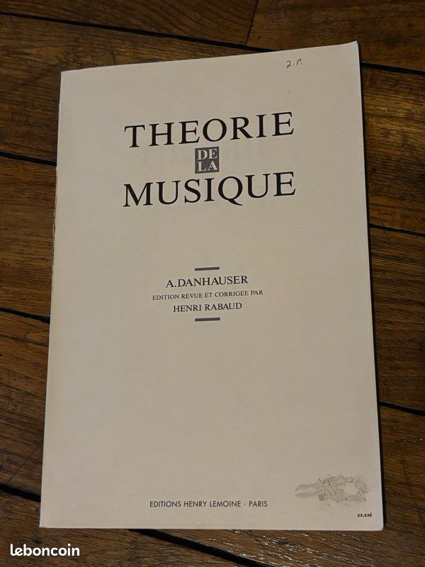 Théorie de la musique – Questionnaire A. Danhauser Édition revue et corrigée par Henri Rabaud Éditions Henry Lemoine, Paris (image 1)