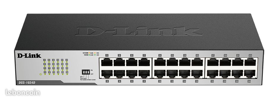 Switch D-LINK DGS-1024D- 24 ports Reconditionné, Bon état, Fonctionne ...