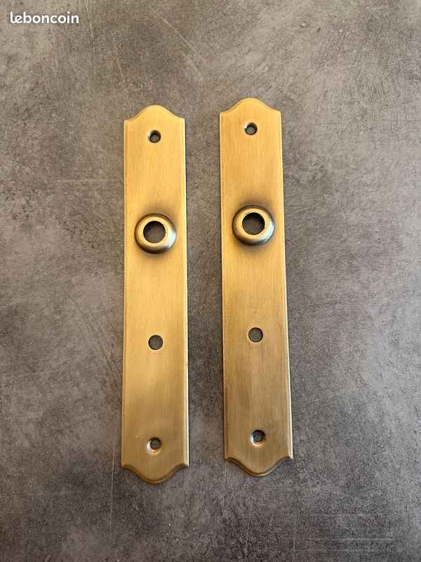 2 Plaques de porte en laiton (image 1)