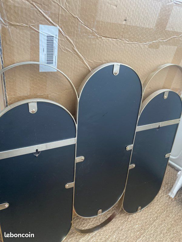 Miroir triptyque laiton Alama (image 5)