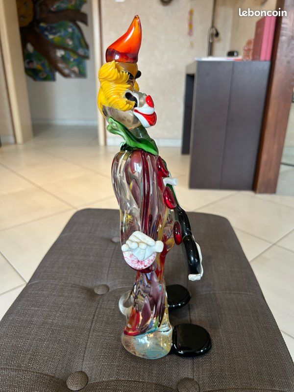 Deux Marionnettes Clown Décoratives Vintage – Pour Déco Murale Ou étagère
