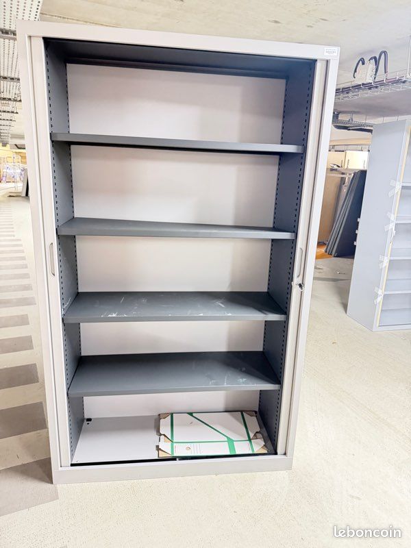 Armoire haute métallique rideaux 200x120 cm – Occasion professionnelle (image 2)