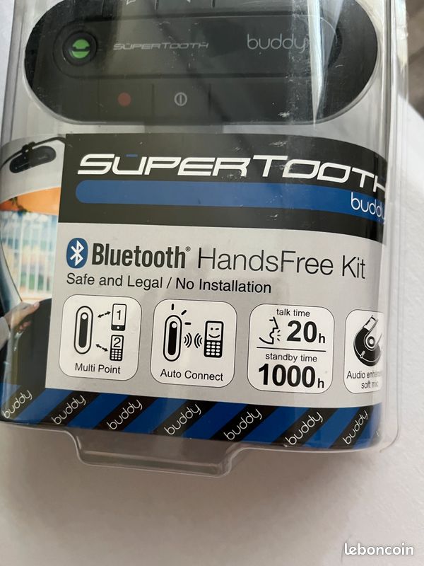 Bluetooth Coche SuperTooth Buddy Kit Vivavoce Bluetooth Per Auto