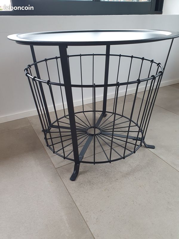 Table basse de rangement métal noir ikéa (image 1)