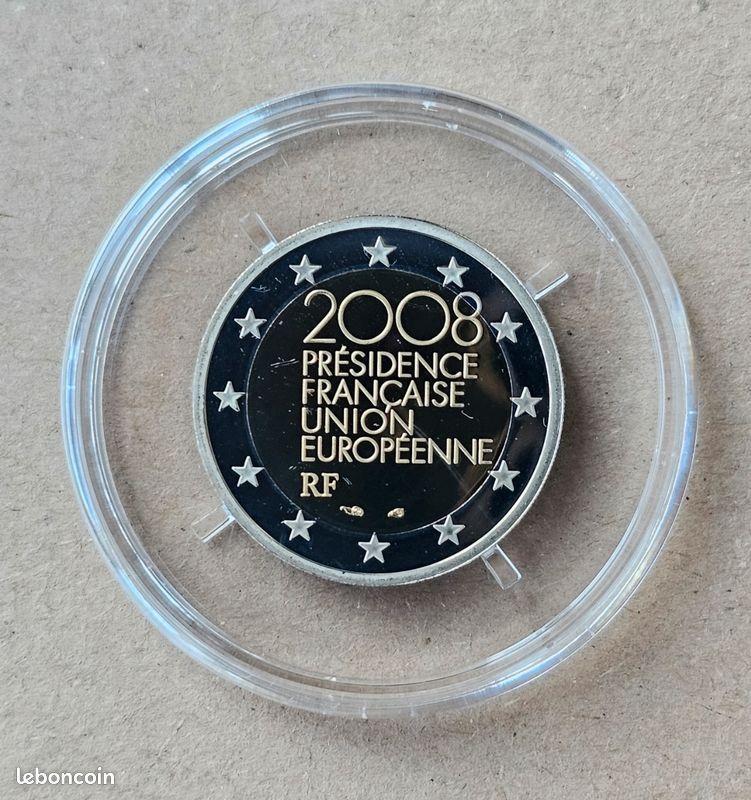 Coffret BE 2 euro commémorative France 2008 Présidence UE (image 3)