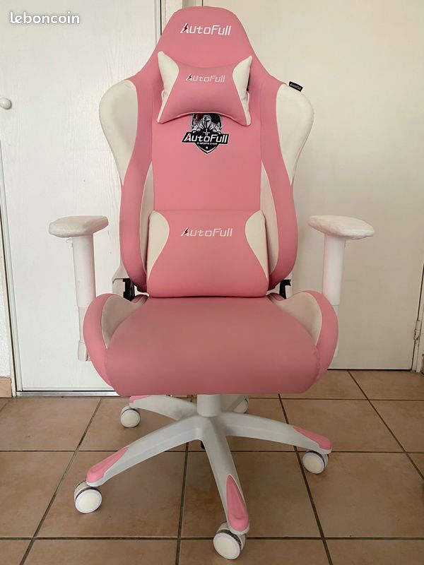 Chaise de gaming Autofull rose (image 1)