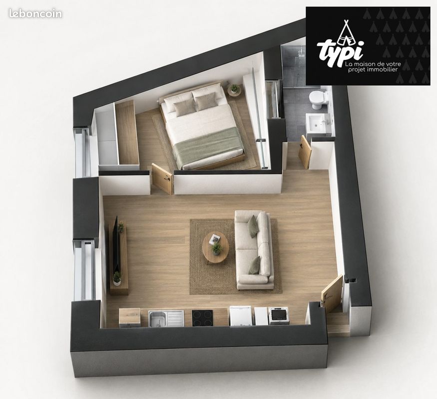 Appartement 2 pièces 33 m² · à Lorient · 33 m² · 122 990 €