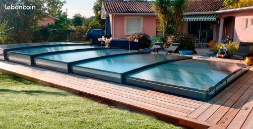 Abri de Piscine TAPIA Télescopique 9M par 4M50- ABRISOL (image 1)