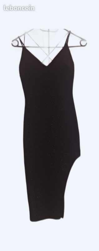 Robe sirène noire pailleté (image 1)