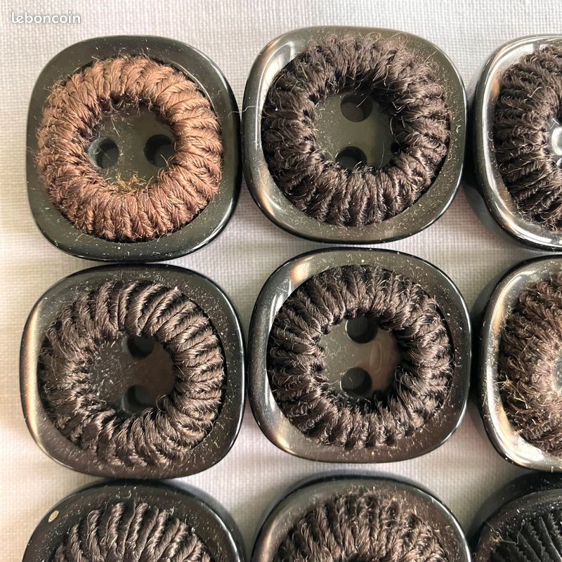 8 boutons passementerie anciens (image 2)
