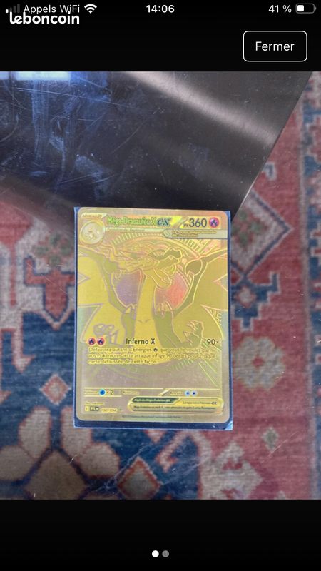 gold dracaufeu pokemon card Charizard main image 1