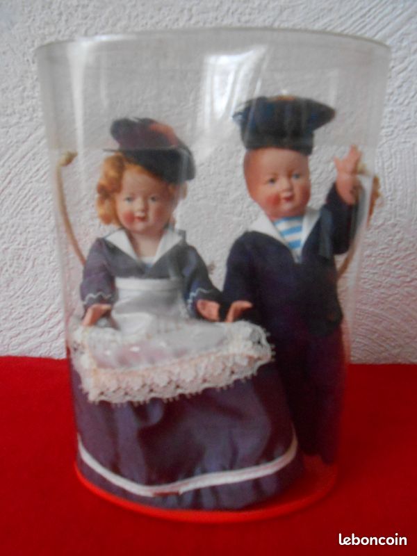 Couple de marins Marseillais vintage en boîte (image 11)
