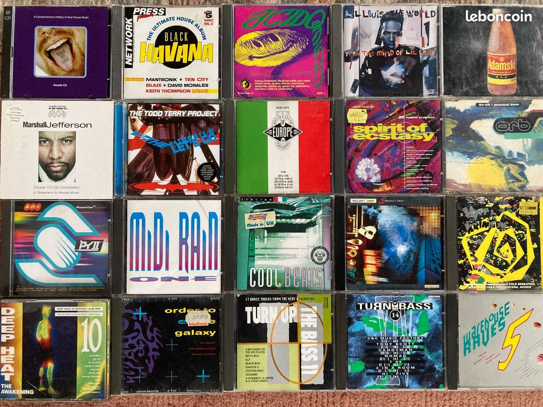 Lot CD house, acid-house, progressive, 1988 à 1991 (image 1)
