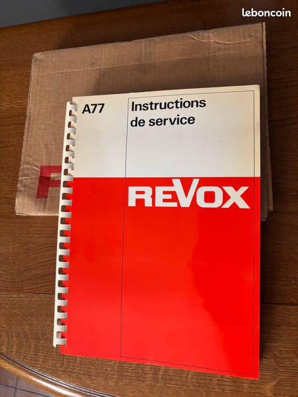 REVOX A77 service manual NEUF (image 1)