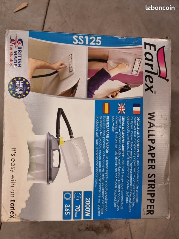 Décolleur vapeur de papier peint de 2000 W avec réservoir d