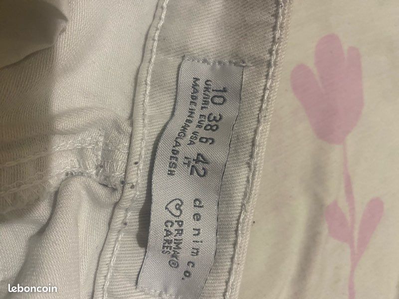Jean blanc Primark taille 42đ€ (image 4)