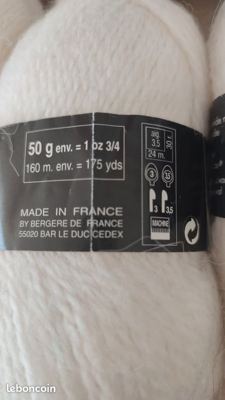 Lot De Laine Démarquée - Environ 550 G (11 Pelotes) - Gris - Laine Et Mohair - Pour Tricot/Crochet
