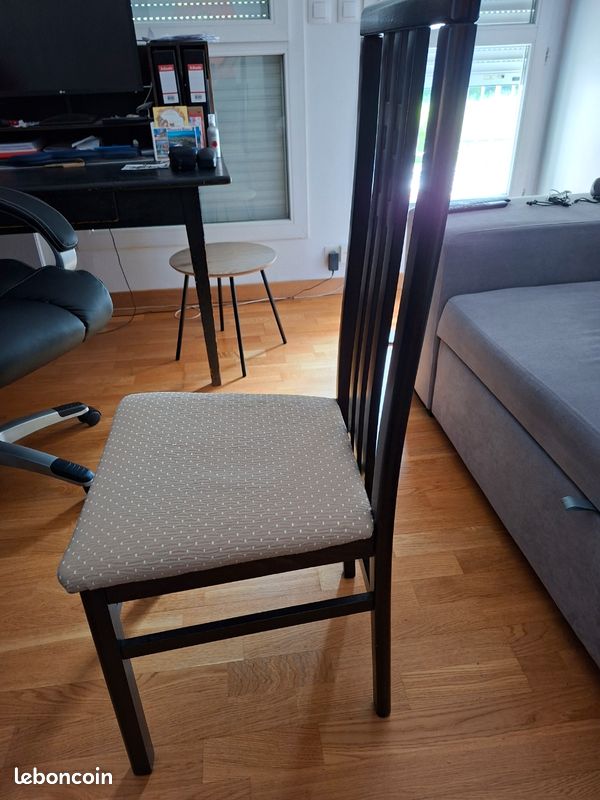 Table en verre avec rallonges et 4 chaises (image 7)