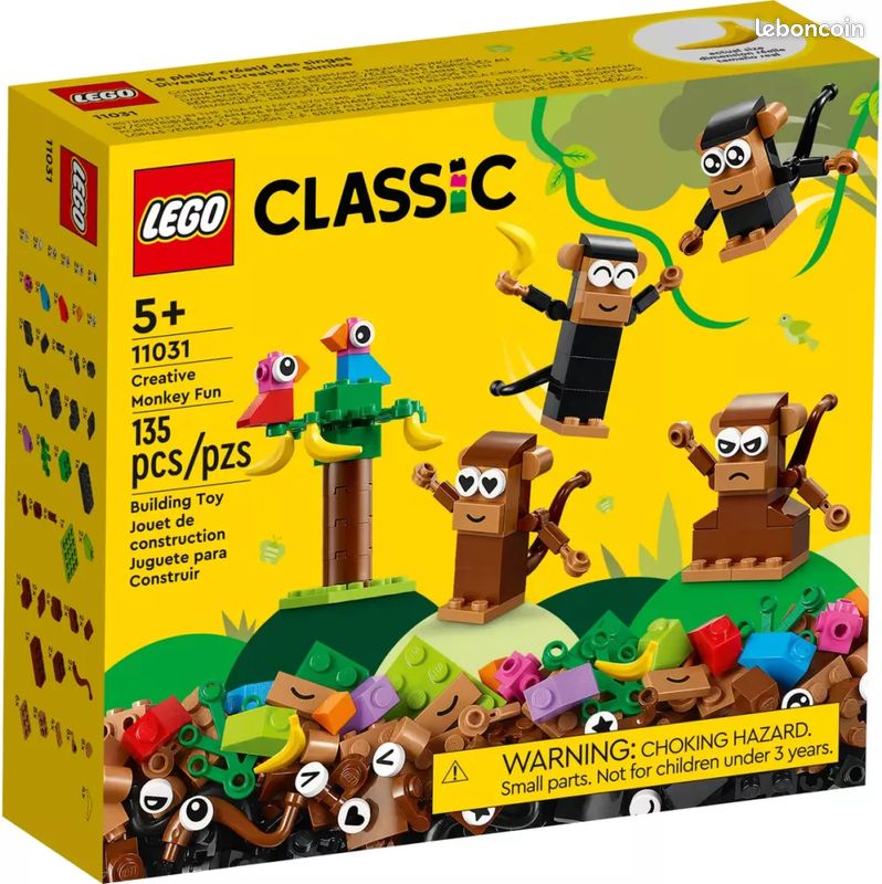Lego Classic 11031 L’amusement créatif avec des singes Lego NEUF - Jeux ...