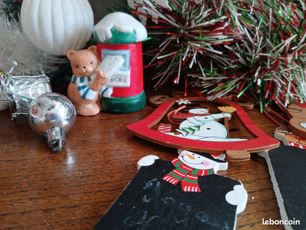 Sapin + decorations de noel rouge / blanc (image 5)