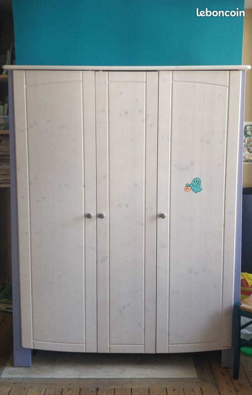 Lit mezzanine et armoire enfant (image 1)