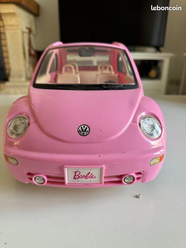 Toy Voiture Barbie Volkswagen Barbie Pink Beetle Car Coccinelle