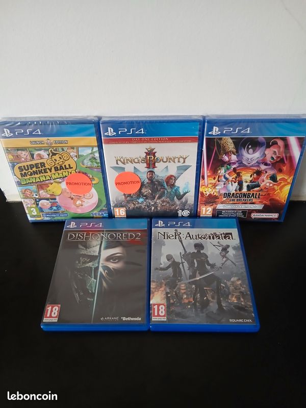Lot De Jeux PS4 – Neufs Sous Blister – Version Française – Envoi Suivi
