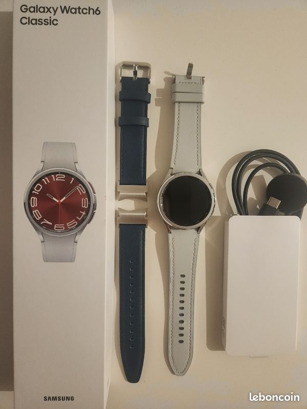 Samsung Galaxy Watch Classic 43mm Argent Accessoires téléphone