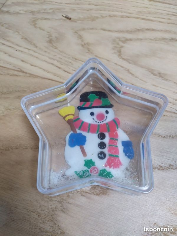 Lot de 4 boules à neige de Noël en forme d'étoile (image 5)