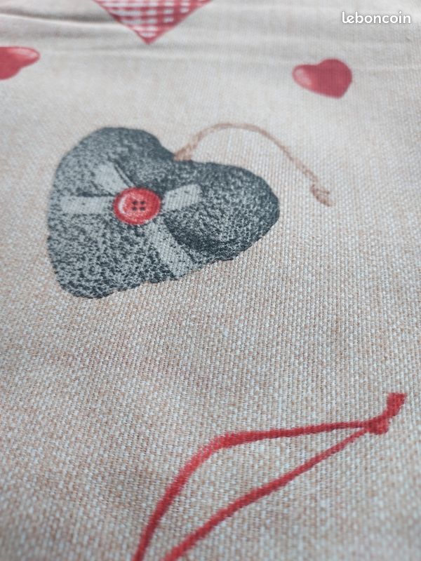 Tissu oursons et coeurs 140 cm sur 280 cm au minimum (image 4)