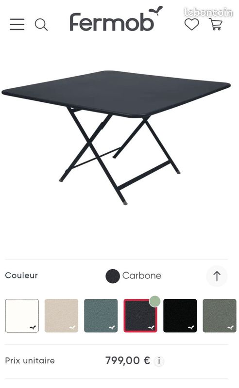 Table extérieure FERMOB (image 8)