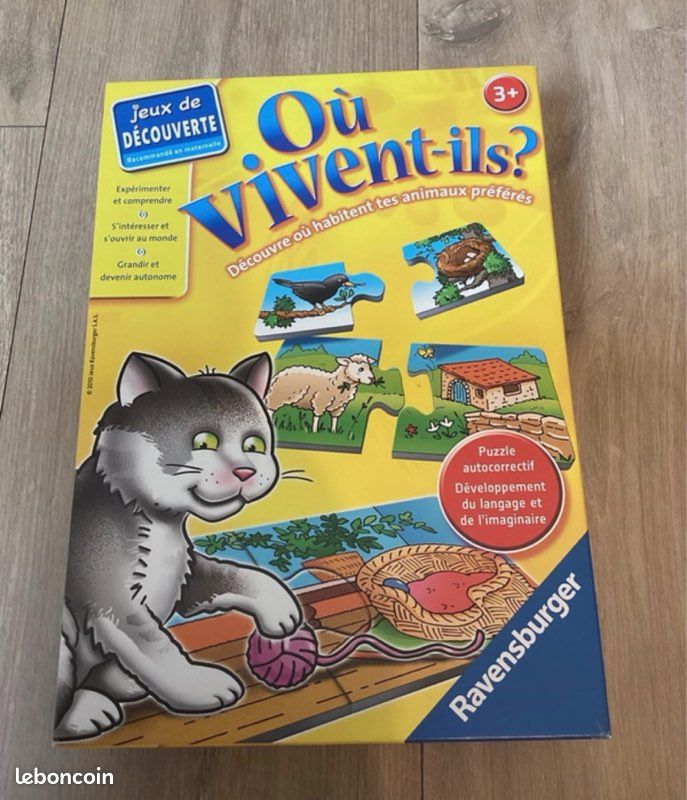 Jeu Où vivent-ils ? (12 puzzles de 2 pièces) (image 1)