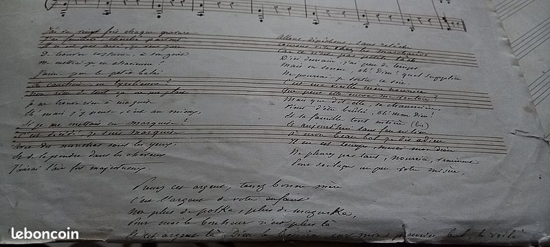 Partitions manuscrites vers 1890 . De Louis Clapisson et de Ed.Lhuillier (image 3)