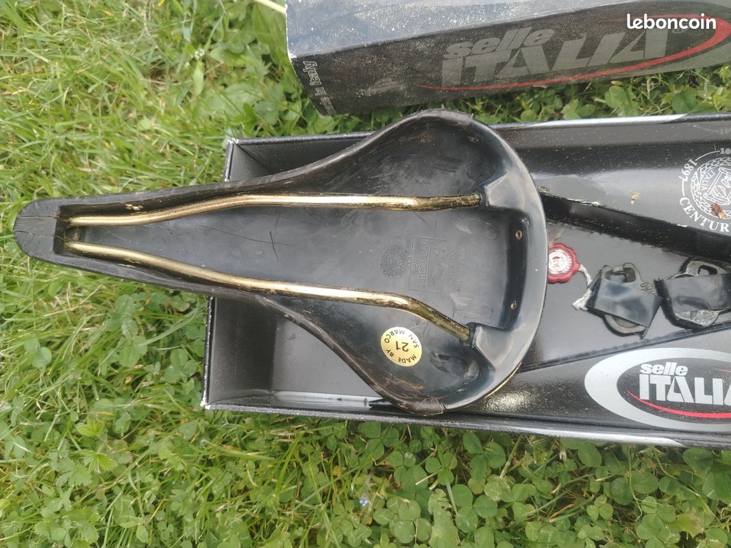 Selle ancienne vélo Italia Century 100 ans - Invincibile - Vintage Cuir (image 4)