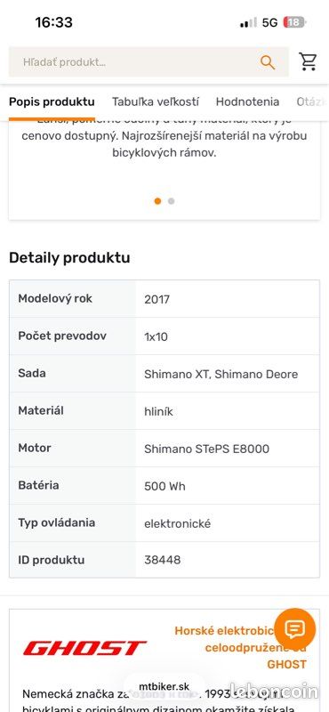VTTAE tout suspendu électrique Ghost Kato FS4 27,5+ (image 18)