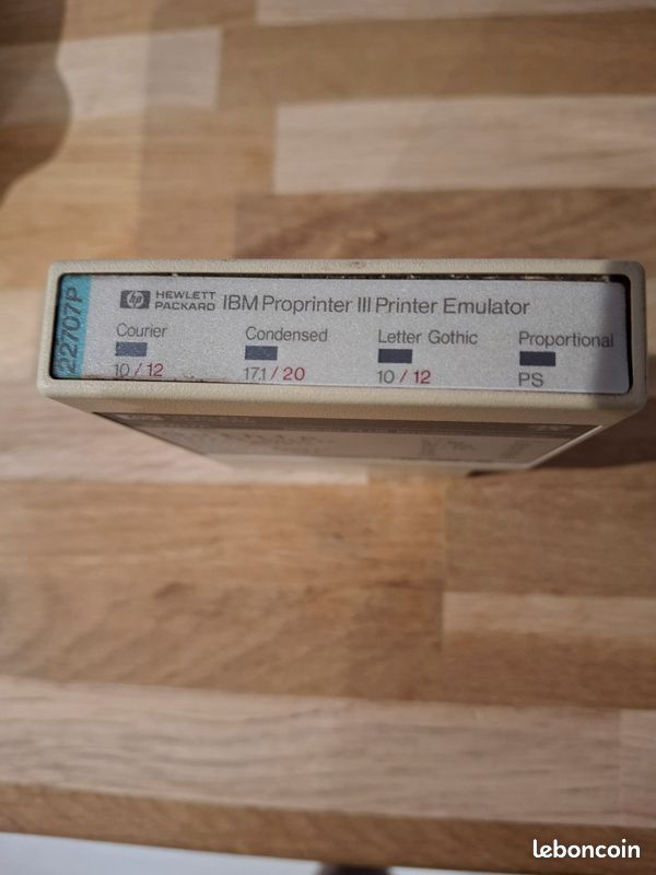 Cartouche d'imprimante de polices HP 22707P DeskJet PLUS Emulation Cartridge 1989 (image 5)