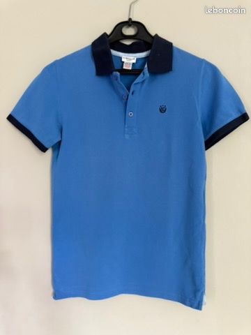 Polo bleu Cyrillus - 12 ans (image 1)