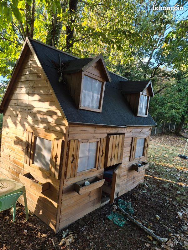Cabane en bois enfant (image 1)